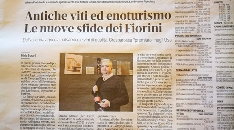 gazzetta di modena poderi fiorini dicembre 2019